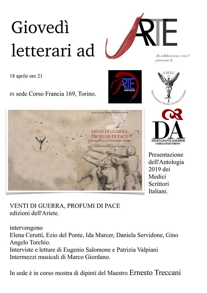 18/4/2019 presentazione del libro “Ventio di guerra, profumi di pace”