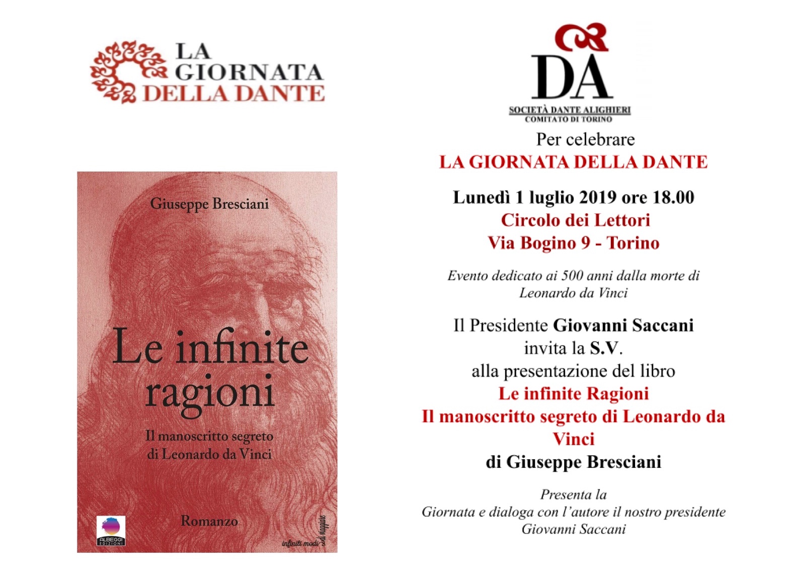 1/7/2019 La Giornata della Dante – Comunicato Stampa