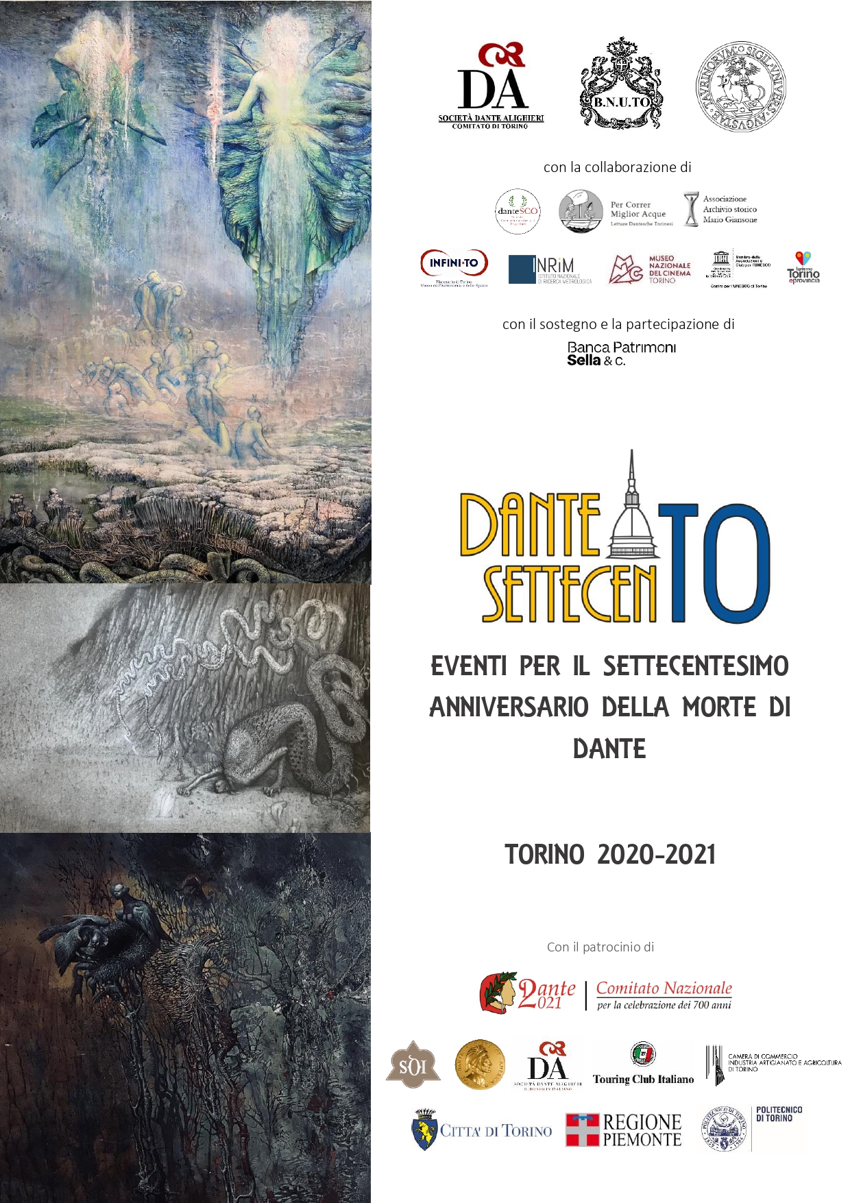 Eventi per il settecentesimo della morte di Dante 2020-2021