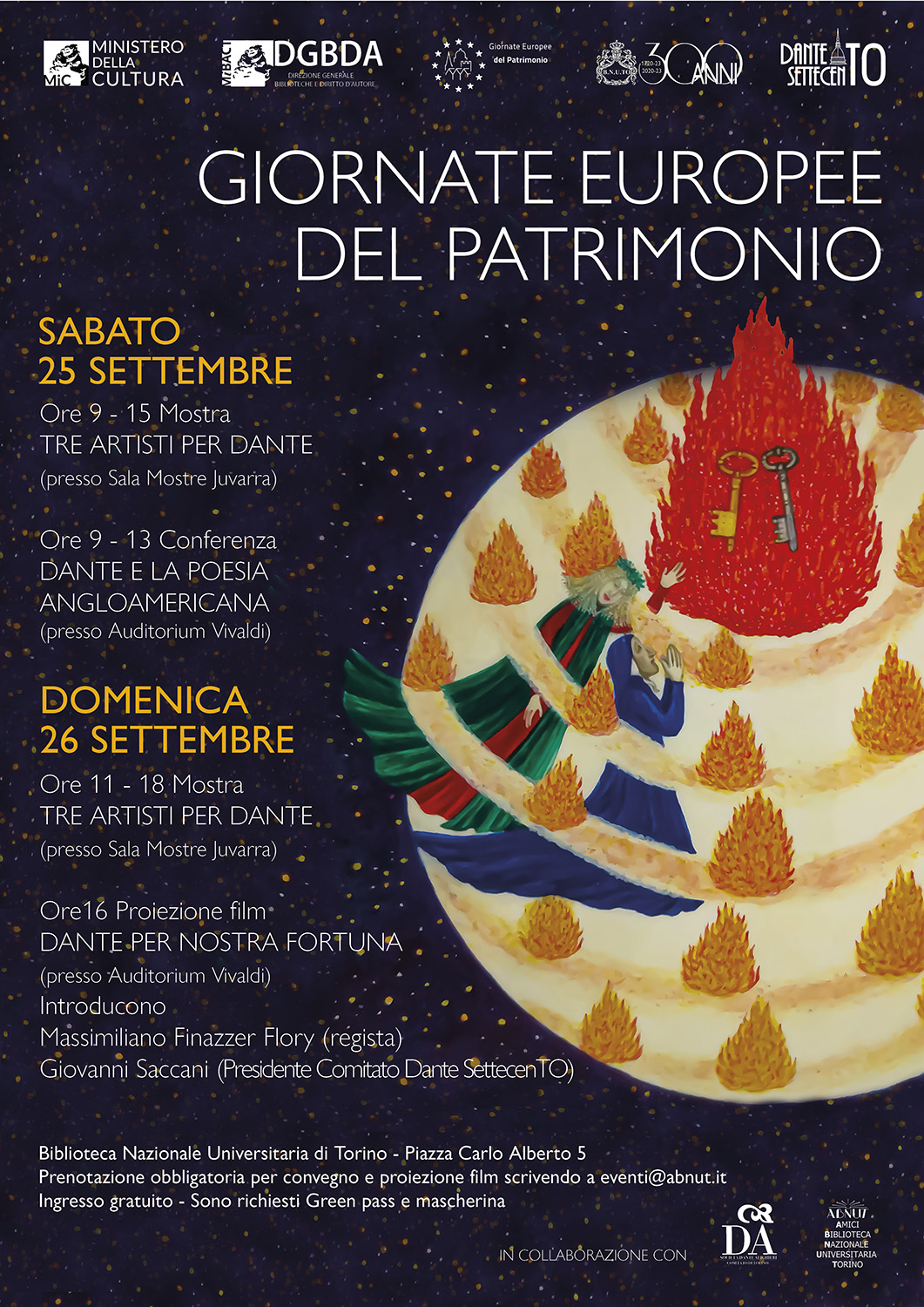 25-26/9/2021 Dante alla Biblioteca Nazionale