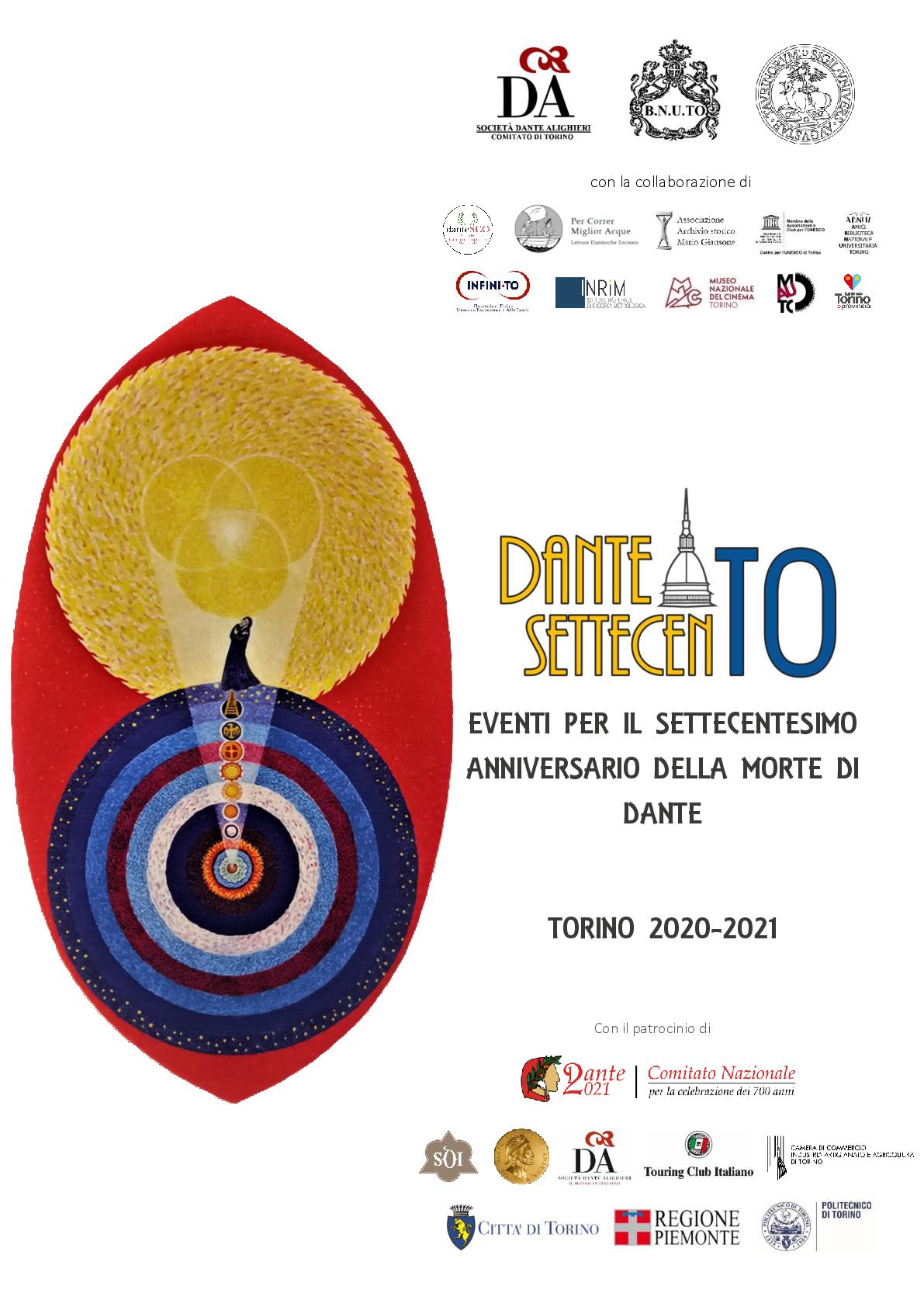 Opuscolo eventi Comitato Dante 700