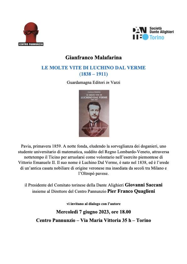 Presentazione del libro “Le molte vite di Luchino Dal Verme”