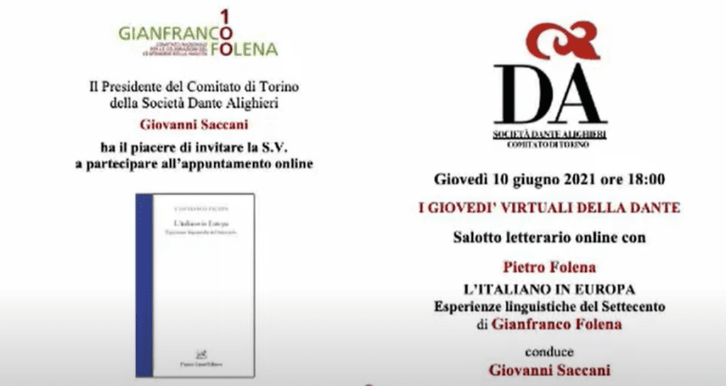 Pietro Folena, L’italiano in Europa: Esperienze linguistiche del Settecento, di Gianfranco Folena