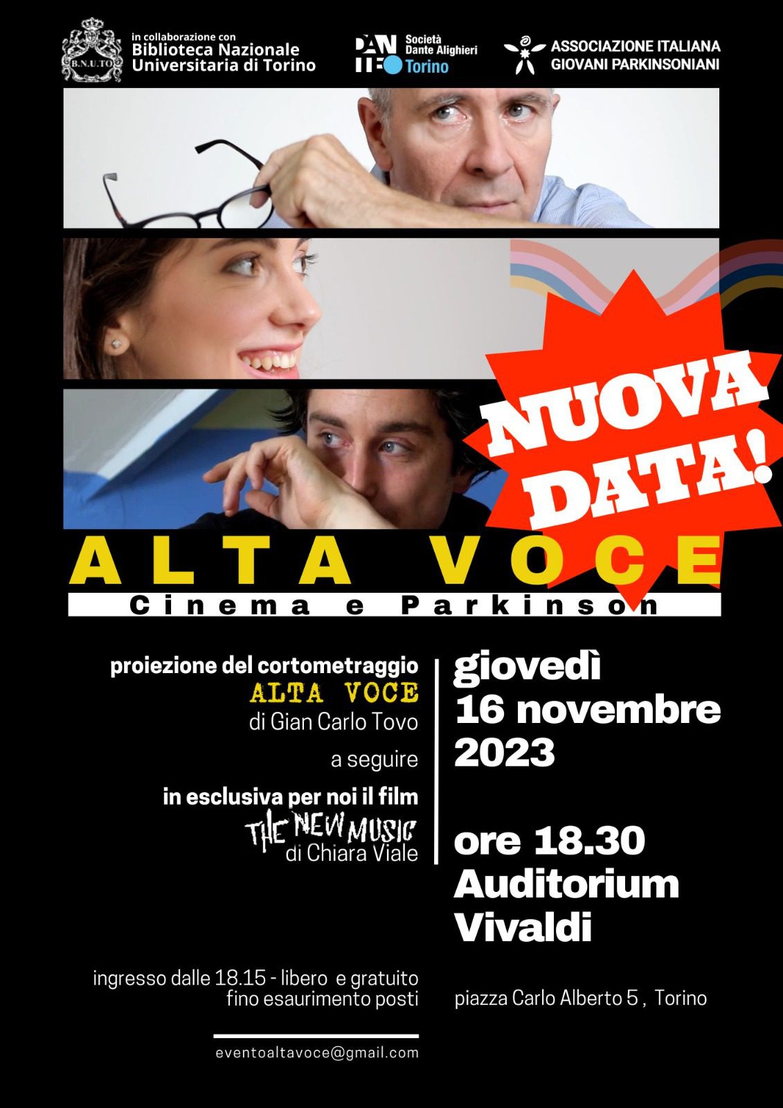 Proiezione cortometraggio “Ad alta voce” di G. Tovo