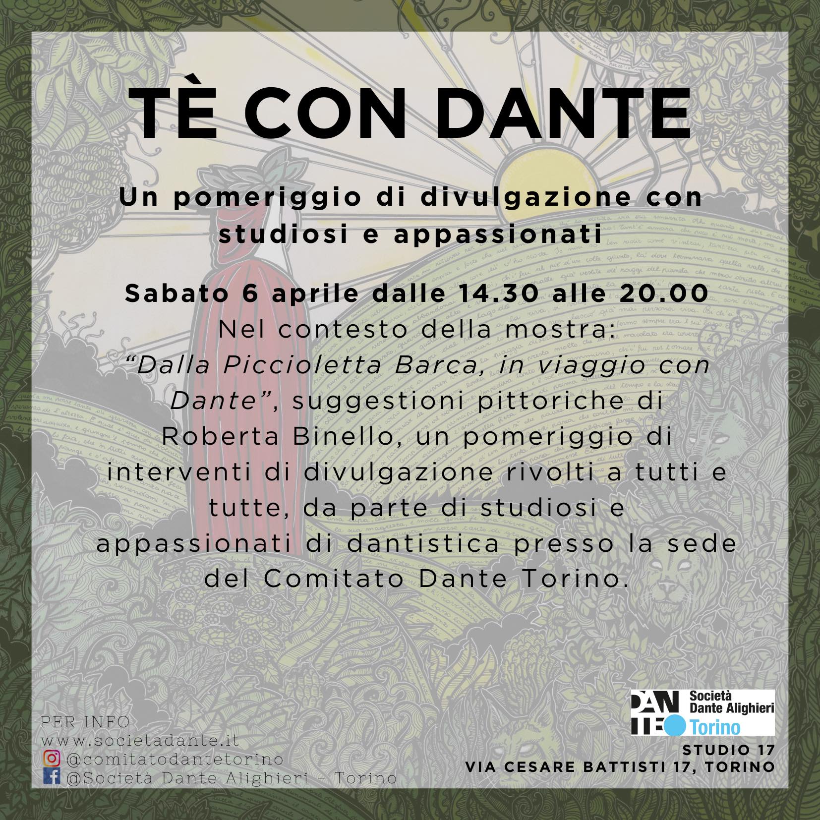 Té con Dante. Seconda giornata di incontri per il DanteDí