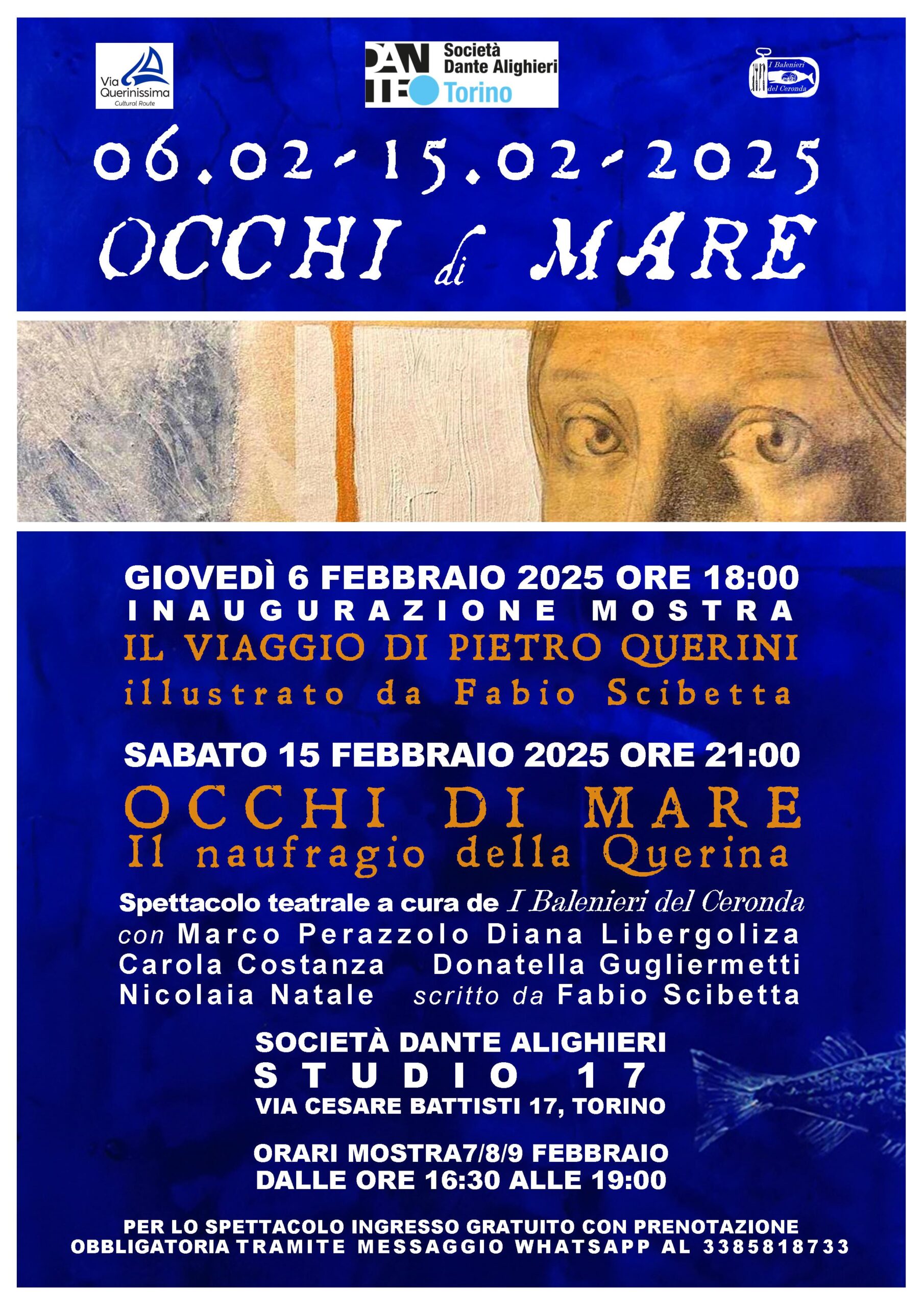 Rappresentazione teatrale “Occhi di mare. Il naufragio della Querina