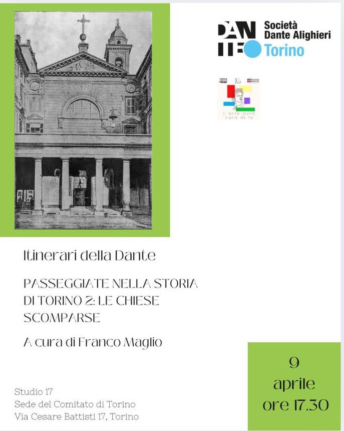 Passeggiate nella storia di Torino 2. Chiese scomparse.