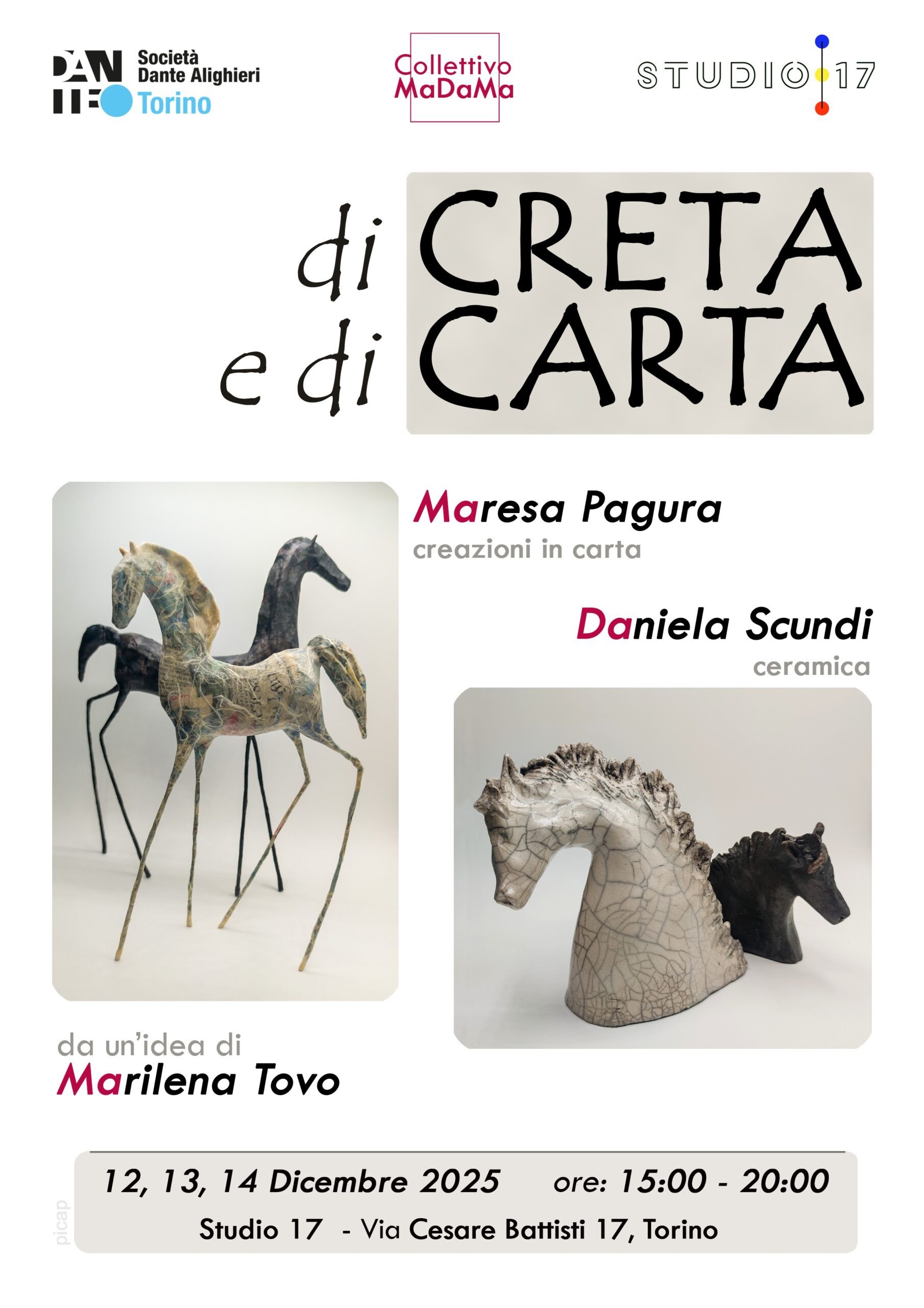 Mostra del Collettivo MaDaMa “di creta e di carta”.