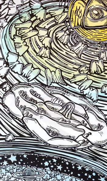 Esposizione pittorica: Dalla Piccioletta Barca, Navigando con DanteMostra personale di R. Binello