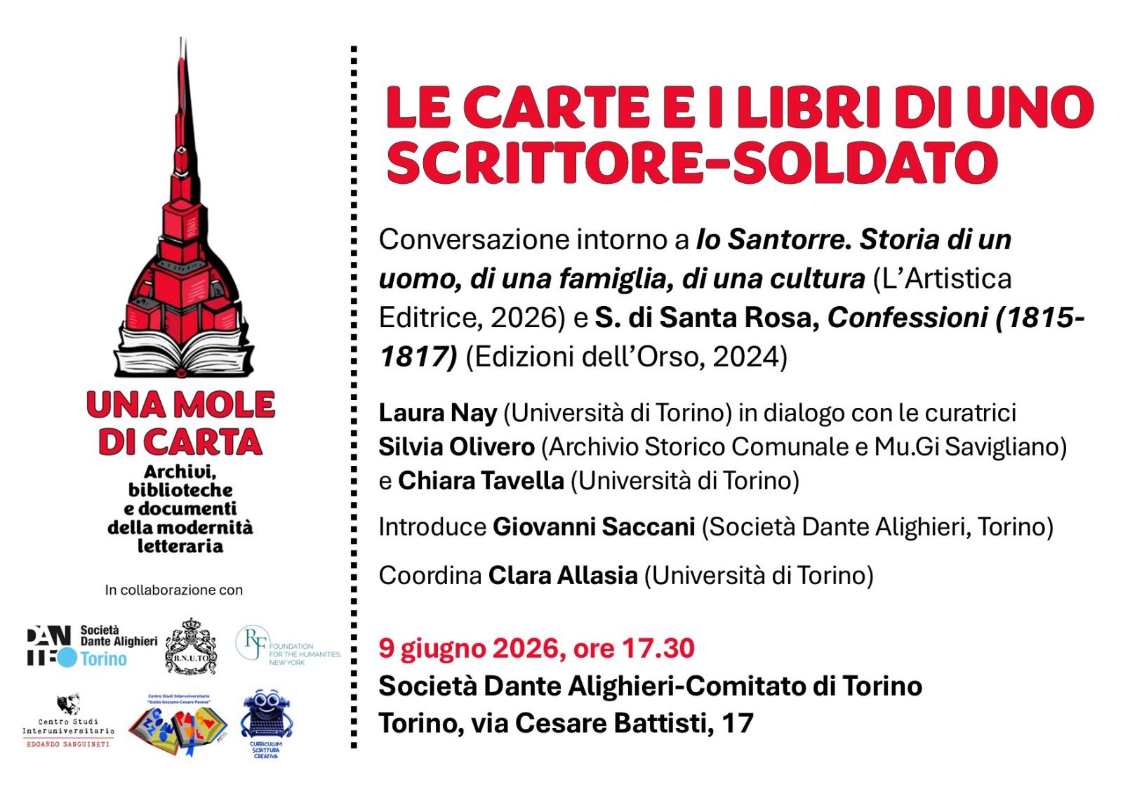 Le Carte e i libri di uno scrittore soldato